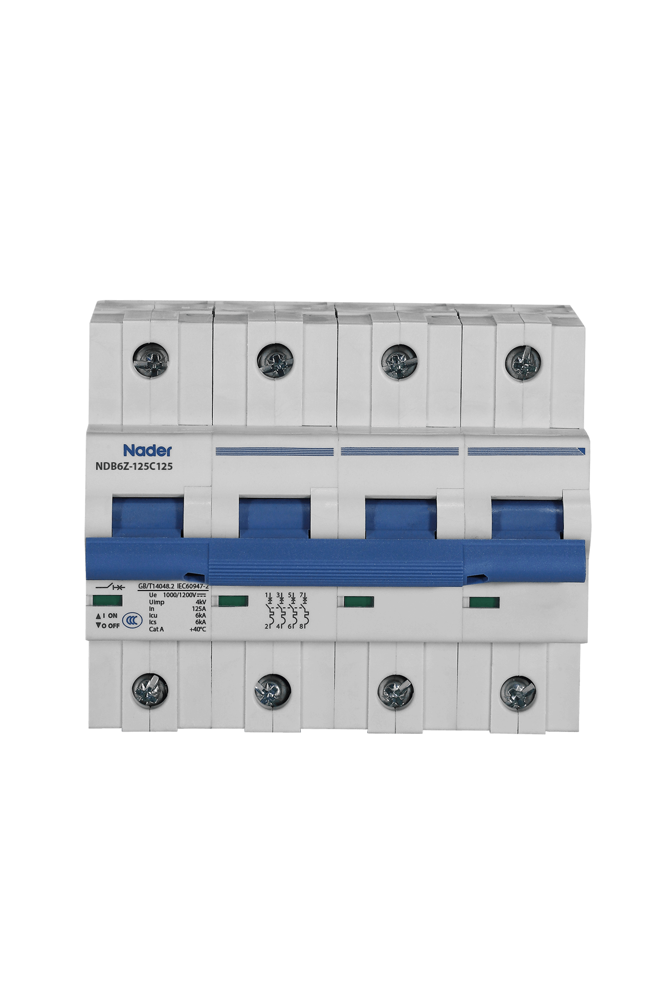 Nader NDB6Z - C Curve - 80A - 4Pole